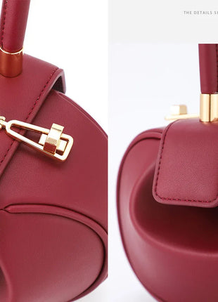 Bolso de mano con bola redonda para mujer, bolso de bolos de diseñador de marca, Mini bolsos de hombro de cuero PU, bolso de lujo para mujer, bolso para axila a la moda