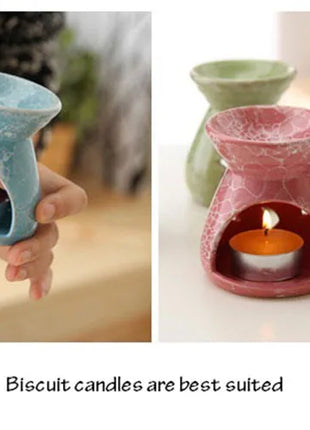 Vela horno de aromaterapia lámpara de aromaterapia horno de aceite esencial quemador romántico para el hogar decoración del hogar