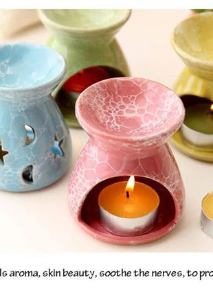 Vela horno de aromaterapia lámpara de aromaterapia horno de aceite esencial quemador romántico para el hogar decoración del hogar