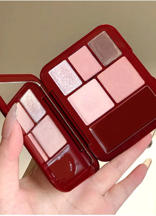 Colección de Maquillaje Navideño Joocyee, Bálsamo Labial y para Mejillas, Acabado Brillante o Mate, Crema Multiusos, Lápiz Labial, Crema para Rubor, Original