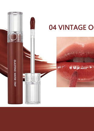 Rom&nd Brillo y tinte de agua brillante, textura brillante, ligero, no pegajoso, luminosidad transparente cristalina, K-Beauty, maquillaje coreano