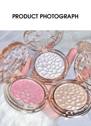 Paleta de contorno de brillo, polvo de alto brillo, brillo natural, corrector de contorno, luz duradera