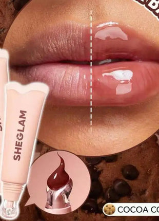 SHEGLAM-esmalte de cristal hidratante para el cuidado de los labios, Canoy Lane, galleta de cacao, fresa, leche, melón, espejo duradero, tinte de belleza para labios