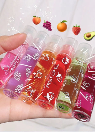 Aceite labial roll-on, brillo labial hidratante e hidratante, bálsamo labial nutritivo líquido para labios suaves y suaves, brillo duradero