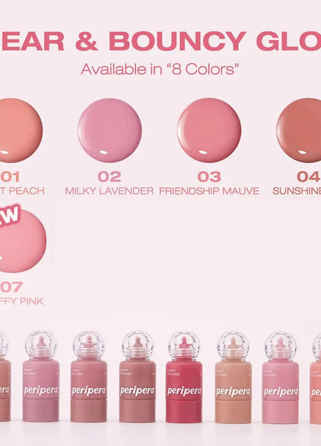 PERIPERA SYRUPY TOK CHEEK, Textura Líquida Hidratante, Ligera y No Pegajosa, Acabado Natural que se Fusiona con la Piel, K-Beauty, Maquillaje Coreano