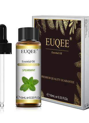 EUQEE 10ML aceites esenciales naturales eucalipto menta vainilla lavanda limón aceite de organo para humidificador DIY jabón, fabricación de velas