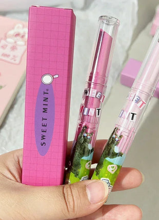 Lápiz labial hidratante, resistente al agua, esmalte de labios de gelatina, espejo de agua, brillo de labios en forma de corazón, taza antiadherente, cosmético coreano