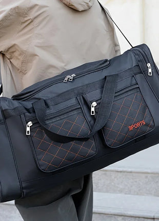 Bolsa de viaje de gran capacidad, estilo informal, múltiples compartimentos y bolsillos, perfecta para viajes cortos, bolsa de viaje deportiva