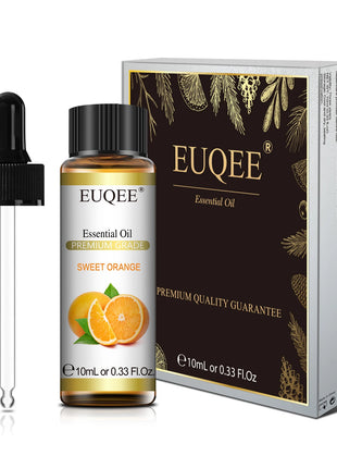 EUQEE 10ML aceites esenciales naturales eucalipto menta vainilla lavanda limón aceite de organo para humidificador DIY jabón, fabricación de velas