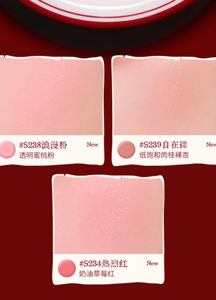 Joocyee-Juego de cosméticos de la serie limitada de cumpleaños, esmalte de labios rojo en polvo, crema colorete, brillo de labios, crema de manos, caja de regalo de cumpleaños