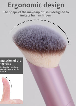 MAANGE 1 Uds. Brochas de maquillaje, brocha para pulir bases en ángulo, brocha correctora, herramientas de maquillaje cosmético, brocha de maquillaje oblicua de pelo suave