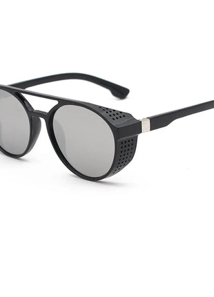 2024 gafas de sol clásicas de estilo Steampunk para hombres y mujeres, gafas de sol redondas Retro de diseñador de marca, gafas para pescar al aire libre UV400