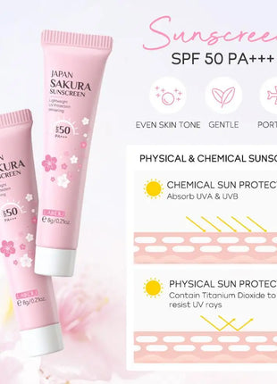 Sakura-juegos y kits para el cuidado de la piel con limpiador, suero, crema para ojos, crema de esencia, productos de belleza para mujeres, juegos de regalo, Kit de viaje de rutina