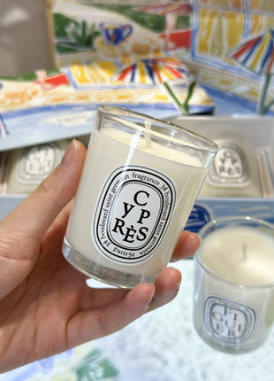 Vela de aromaterapia, velas aromáticas de plantas naturales, fragancia francesa, regalo aromático de compañero de aire duradero fresco y elegante