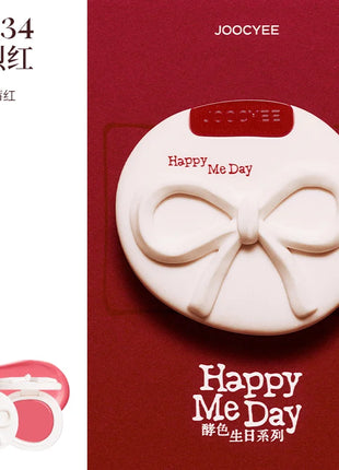 Joocyee-Juego de cosméticos de la serie limitada de cumpleaños, esmalte de labios rojo en polvo, crema colorete, brillo de labios, crema de manos, caja de regalo de cumpleaños