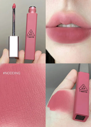 Cappuvini Matte Velvet Lip Glaze Hidratante Suave Lápiz labial de larga duración Maquillaje Brillo de labios