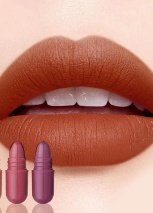 MAGIC CASA Juego de lápiz labial cápsula de 18 colores: mini mate, duradero, resistente al agua, sin transferencia, acabado mate suave