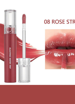 Rom&nd Brillo y tinte de agua brillante, textura brillante, ligero, no pegajoso, luminosidad transparente cristalina, K-Beauty, maquillaje coreano