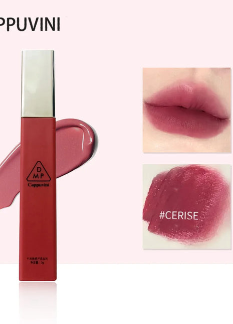 Cappuvini Matte Velvet Lip Glaze Hidratante Suave Lápiz labial de larga duración Maquillaje Brillo de labios