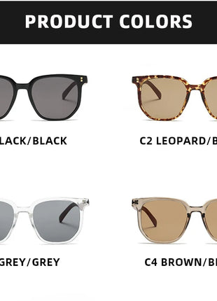 Gafas de sol clásicas de grano de madera para hombre y mujer, lentes de sol cuadradas de gran tamaño Retro, moda masculina y femenina, gafas de sol para conducir para vacaciones de verano