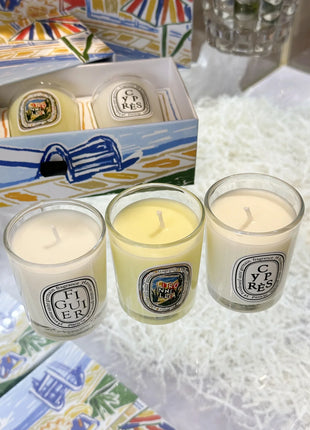 Vela de aromaterapia, velas aromáticas de plantas naturales, fragancia francesa, regalo aromático de compañero de aire duradero fresco y elegante