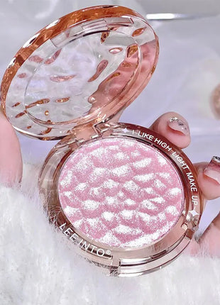 Paleta de contorno de brillo, polvo de alto brillo, brillo natural, corrector de contorno, luz duradera