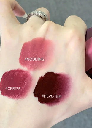 Cappuvini Matte Velvet Lip Glaze Hidratante Suave Lápiz labial de larga duración Maquillaje Brillo de labios