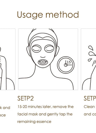 Mascarilla Facial de ácido hialurónico de oro de 24K, 10 Uds., reafirmante, hidratante, belleza, hoja para el cuidado de la piel, mascarilla Facial, cuidado Facial