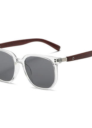 Gafas de sol clásicas de grano de madera para hombre y mujer, lentes de sol cuadradas de gran tamaño Retro, moda masculina y femenina, gafas de sol para conducir para vacaciones de verano