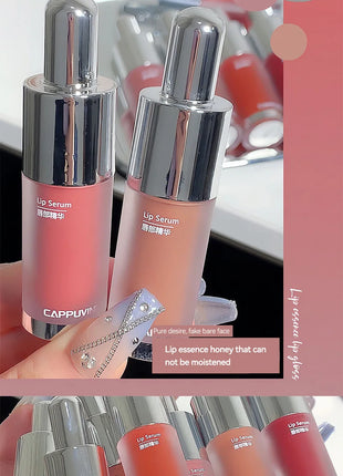 Brillo de labios para biberones Cappuvini: acabado de espejo hidratante, brillo de labios efecto vidrio para labios similares a la gelatina,