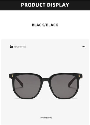 Gafas de sol clásicas de grano de madera para hombre y mujer, lentes de sol cuadradas de gran tamaño Retro, moda masculina y femenina, gafas de sol para conducir para vacaciones de verano