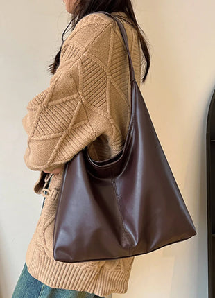 Nuevo Bolso de mano con conocimiento de embarque, bolso de hombro para mujer, bolso grande retro simple, bolso de mano