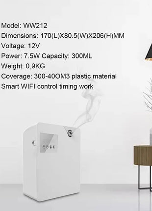 Difusor de Aroma para ambientadores domésticos, pulverizador, aromaterapia, dispositivo aromático para Hotel, máquina de fragancia inteligente para habitación, Control por aplicación