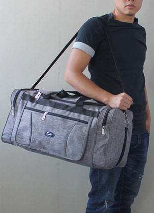 Bolsos de viaje para hombre, equipaje de mano Oxford, bolsa de viaje grande impermeable, bolsa de viaje de lona de gran capacidad para negocios