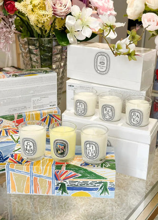 Vela de aromaterapia, velas aromáticas de plantas naturales, fragancia francesa, regalo aromático de compañero de aire duradero fresco y elegante