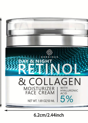 Crema hidratante facial con Retinol, crema hidratante antienvejecimiento para día y noche