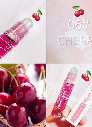 Aceite labial roll-on, brillo labial hidratante e hidratante, bálsamo labial nutritivo líquido para labios suaves y suaves, brillo duradero