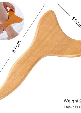 Herramientas de masaje de madera, masajeador de drenaje linfático de madera, herramientas anticelulíticas para dar forma al cuerpo para belleza, Gua Sha, alivio muscular dolorido
