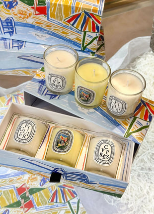 Vela de aromaterapia, velas aromáticas de plantas naturales, fragancia francesa, regalo aromático de compañero de aire duradero fresco y elegante