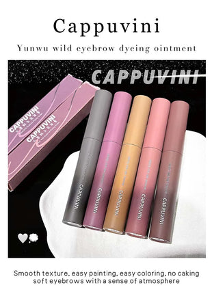 Cappuvini Cloud Mist tinte para cejas sin manchas Natural 3D impermeable de secado rápido crema para teñir cejas cosméticos