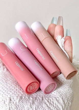 Cappuvini brillo de agua transparente de cuatro colores brillo de labios jugo hidratante brillo de labios fácil de aplicar lápiz labial de maquillaje de larga duración