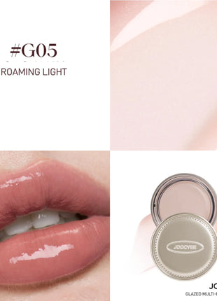 Colección de Maquillaje Navideño Joocyee, Bálsamo Labial y para Mejillas, Acabado Brillante o Mate, Crema Multiusos, Lápiz Labial, Crema para Rubor, Original