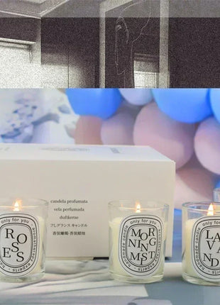 Romantic Transparent Scented Fragrance Candle Light Gift Scented Aromatic Candles Guest Gift Candles Wedding Candles Candle Jar