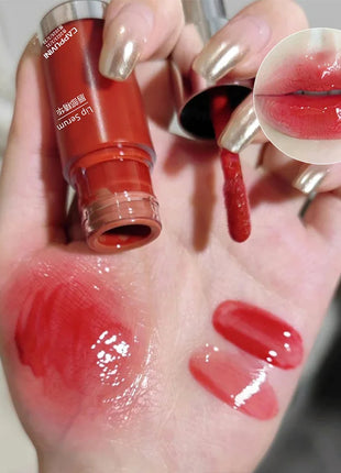 Brillo de labios para biberones Cappuvini: acabado de espejo hidratante, brillo de labios efecto vidrio para labios similares a la gelatina,