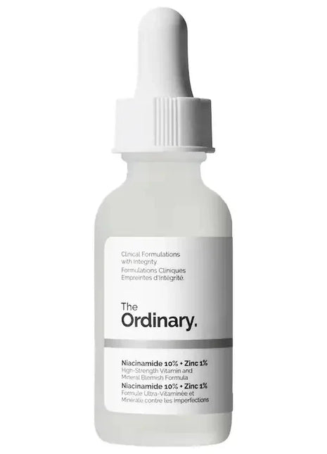 Niacinamida 10% + Zinc 1% Suero 30ml Mejora el brillo de la piel Fortalece la barrera de humedad de la piel Mejora la textura Reduce el exceso de aceite