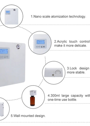 Difusor de Aroma para ambientadores domésticos, pulverizador, aromaterapia, dispositivo aromático para Hotel, máquina de fragancia inteligente para habitación, Control por aplicación