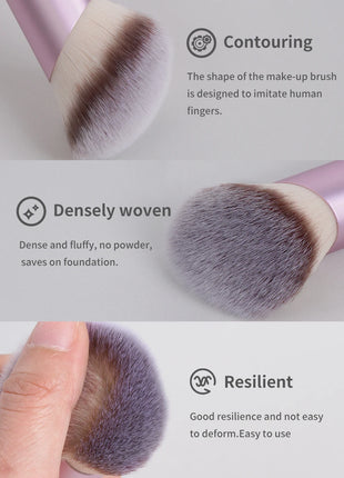 MAANGE 1 Uds. Brochas de maquillaje, brocha para pulir bases en ángulo, brocha correctora, herramientas de maquillaje cosmético, brocha de maquillaje oblicua de pelo suave