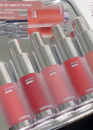 Brillo de labios para biberones Cappuvini: acabado de espejo hidratante, brillo de labios efecto vidrio para labios similares a la gelatina,