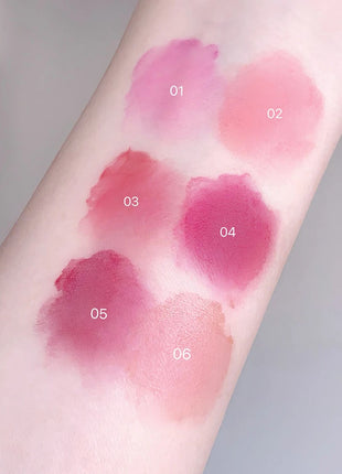 Cappuvini Nude Water Mist Lip Glaze Matte Velvet White Lip Gloss Lápiz labial de larga duración