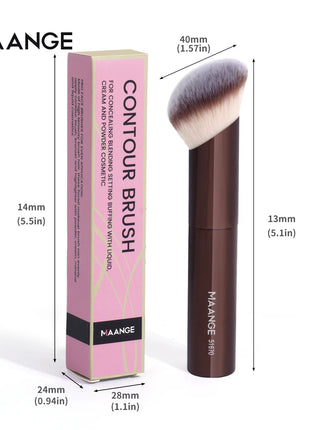 MAANGE 1 Uds. Brochas de maquillaje, brocha para pulir bases en ángulo, brocha correctora, herramientas de maquillaje cosmético, brocha de maquillaje oblicua de pelo suave
